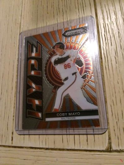 2025 prizm MLB hype insert of Coby Mayo - Thumbnail 2
