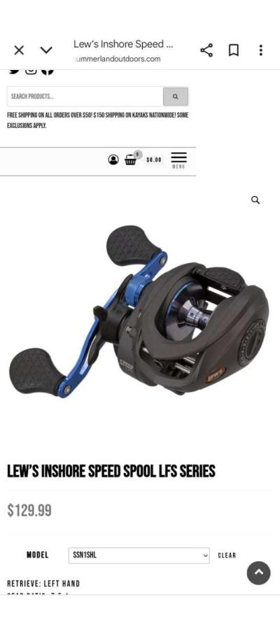 lews Inshore speed spool LFS baitcaster - Thumbnail 4
