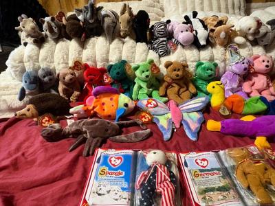 Ty beanie babies authentic retired and never played with - Thumbnail 3