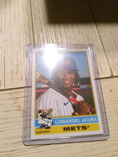 Topps Heritage rookie card of Luisangel Acuna