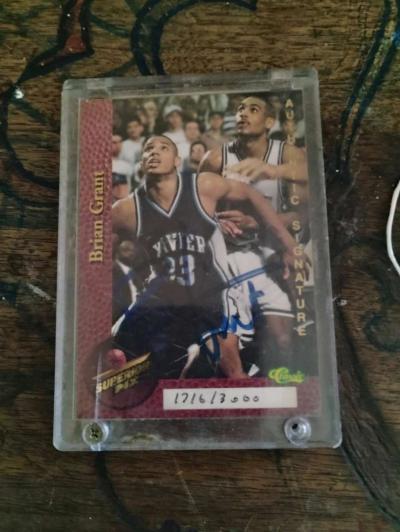 1995 Superior Pix BRIAN GRANT Autograph auto 3000 - Thumbnail 2