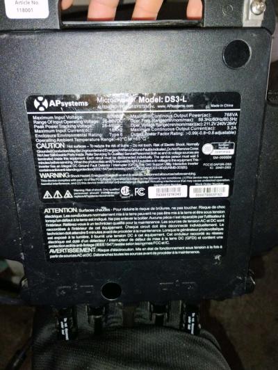 APsystems MICRO INVERTER DS3L