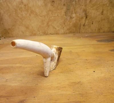 elk antler pipe - Thumbnail 4
