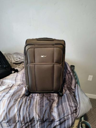 traveling luggage on wheels