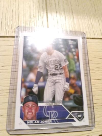 2 card rookie lot of Nolan Jones and Miguel Vargas topps - Thumbnail 3