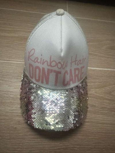 Rainbow Hair Dont Care Reversible Sequin Hat - Thumbnail 2