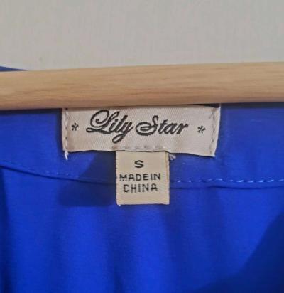 Royal Blue Casual Shrt for Women - Thumbnail 3