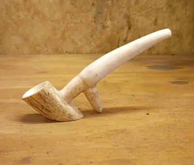 elk antler pipe - Thumbnail 3