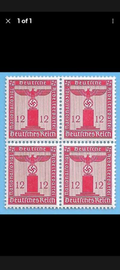 Antique German WWII postage stamps  and  20x 5 Rs coins - Thumbnail 6