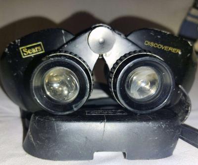 1960s 1980s vintage Sears 7x35 binoculars - Thumbnail 3