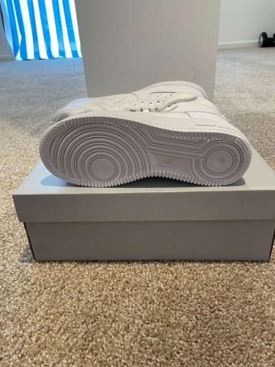 icy white Air Force 1s high - Thumbnail 4