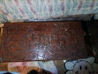 1920s Chinese hand carved compreha wooden chest - Thumbnail 2