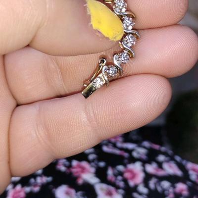 925 Sterling Silver Diamond Tennis Bracelet - Thumbnail 4