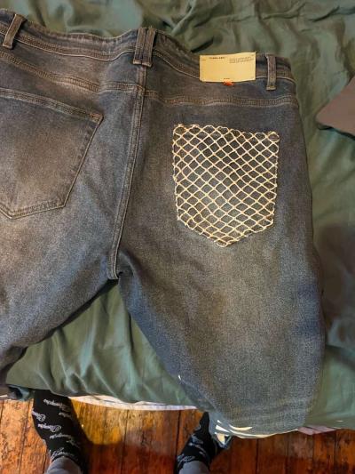 size 38 mens off white jeans - Thumbnail 2