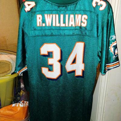 Ricky Williams Miami Dolphins throw back jersey - Thumbnail 3