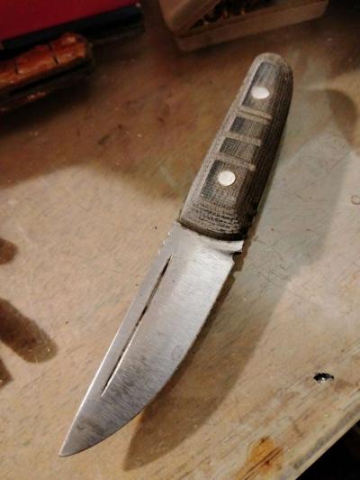 handmade kwaiken style fixed blade knife - Thumbnail 4