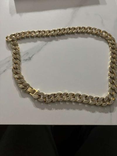 gold and diamond chain - Thumbnail 2