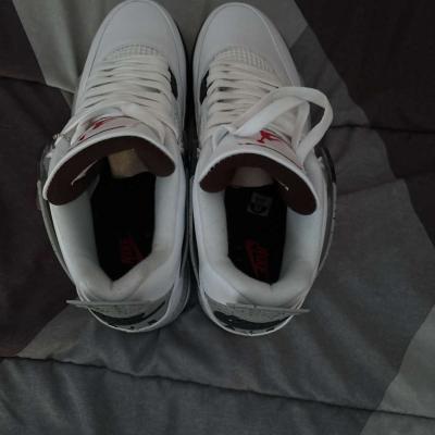 Jordan 4 white cement New - Thumbnail 4