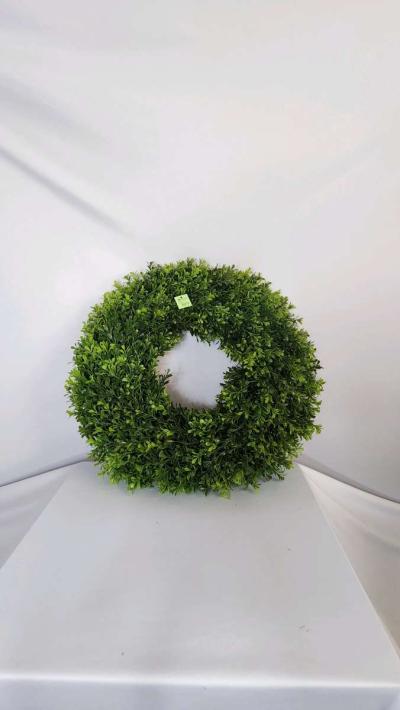 VLORART 20INCH BOXWOOD WREATH ARTIFICIAL BOXWOOD WREATH