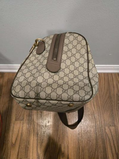 Gucci GG Large Duffle Bag Canvas Beige - Thumbnail 5