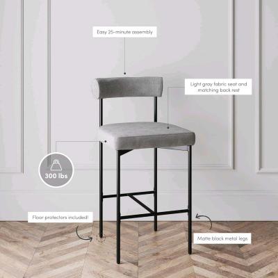 NATHAN JAMES DAHLIA COUNTER HEIGHT CHAIR MODERN BARSTOOL - Thumbnail 3