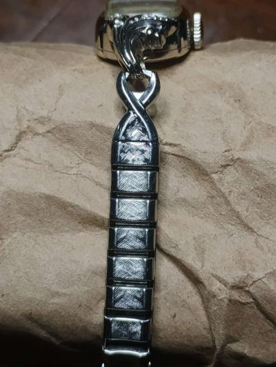 vintage Lady Elgin 14k White Gold Diamond Watch - Thumbnail 3