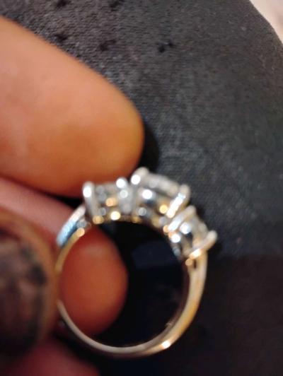 thre stones womens rings D 925 - Thumbnail 4