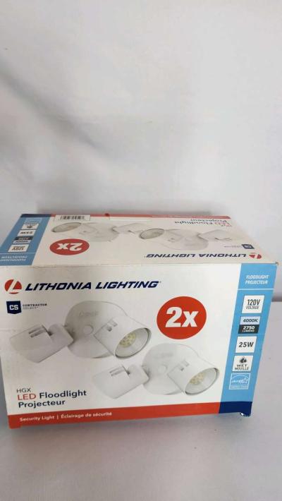 HOMEGUARD 2LIGHT LED OUTDOOR FLOOD LIGHTS WALL OR CEILING - Thumbnail 5