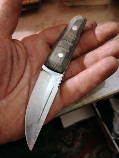 handmade kwaiken style fixed blade knife - Thumbnail 2