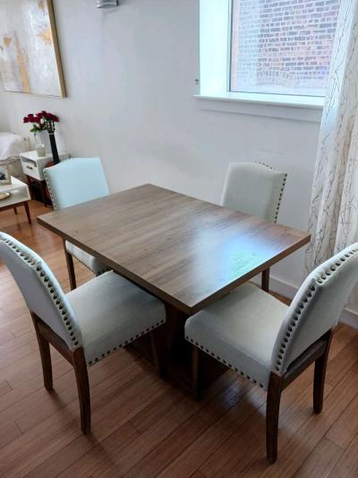 Brand New 4PC Dining Set Bronx Pickup - Thumbnail 4