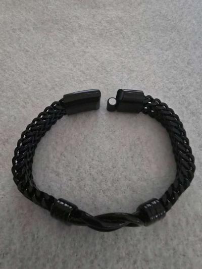Stainless Steel Double Row Buckle Bracelet - Thumbnail 3