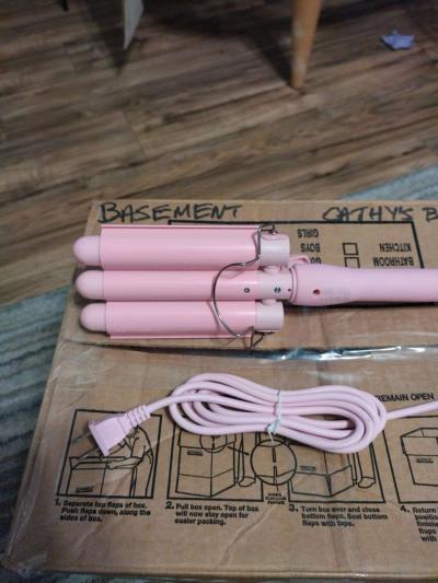 MERMADE PRO HAIR WAVER Pink 32mm 125 Wavy Hair Styling Tool - Thumbnail 2