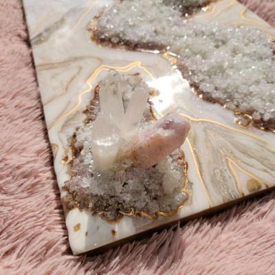 Pink Amethyst Geode Wall Art - Thumbnail 6