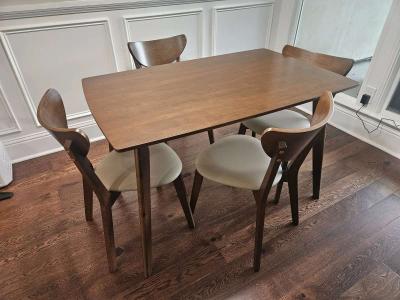 5pc chestnut dining set