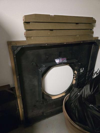 Hyland Brown Grey 48 CounterHeight Table Set w Lazy Susan - Thumbnail 6