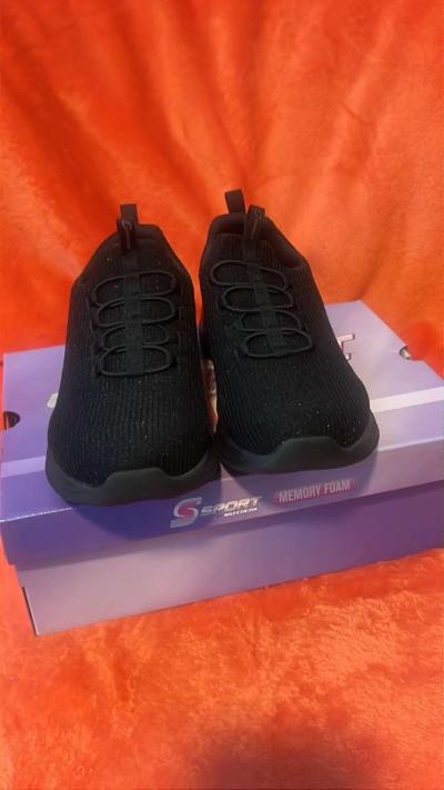 New In Box Skechers Sport black with memory foam womens size - Thumbnail 6