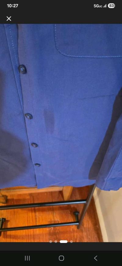 Chicos Womens 2P Long Sleeve Blue ButtonUp Shirt - Thumbnail 3