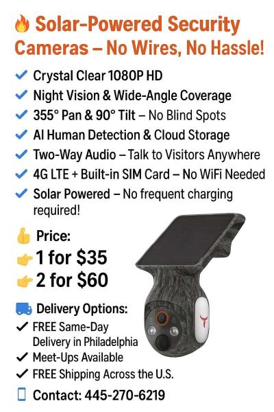 SOLAR POWERED 4G SECURITY CAMERA - Thumbnail 5