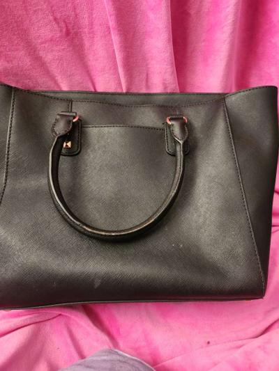 Michael Kors Saffiono blacked Leather studded bag - Thumbnail 4