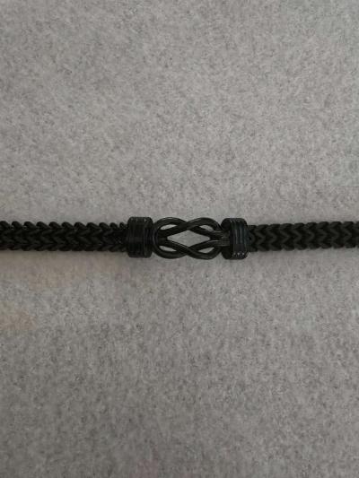 Stainless Steel Double Row Buckle Bracelet - Thumbnail 2