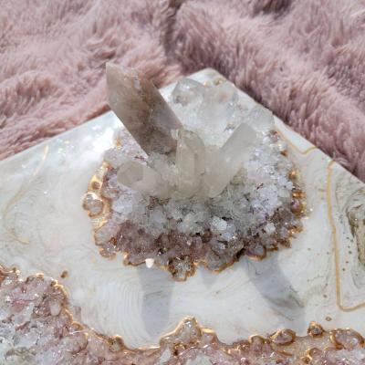 Pink Amethyst Geode Wall Art - Thumbnail 5