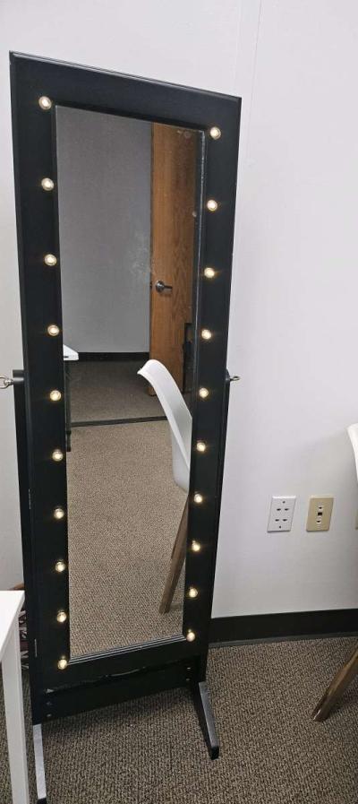 Jewelry Storage standing Mirror With Lights - Thumbnail 2