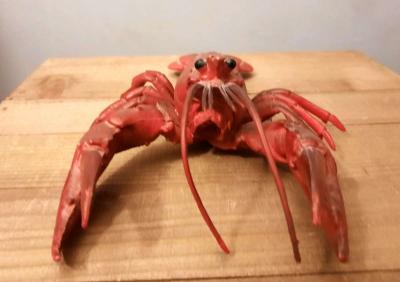 Realistic Rubber Lobster Toy Prop Marine Animal Lobster Toy - Thumbnail 3
