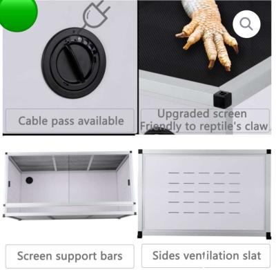white 40x16x16  reptile enclosure - Thumbnail 4