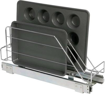 GLIDEZ CHROME STEEL COOKWARE AND BAKEWARE PULLOUT ORGANIZER