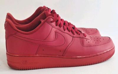 Nike Air Force 1 Low Mens Sneaker Triple Red Size 11 - Thumbnail 4