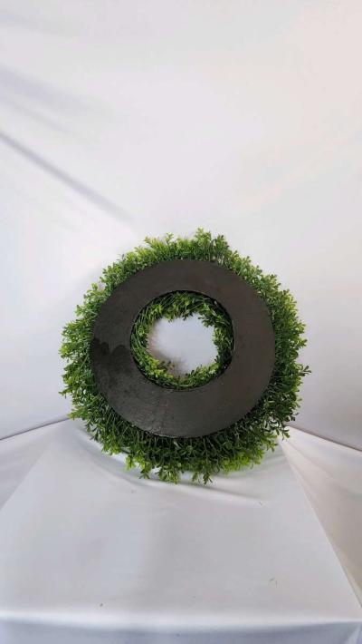 VLORART 20INCH BOXWOOD WREATH ARTIFICIAL BOXWOOD WREATH - Thumbnail 2