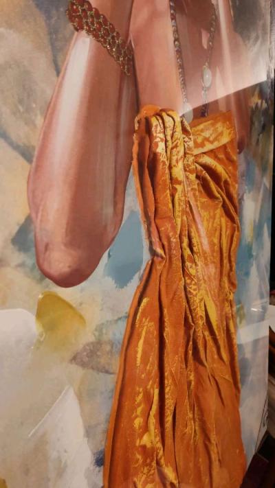 vibrate orange dress art art print - Thumbnail 3