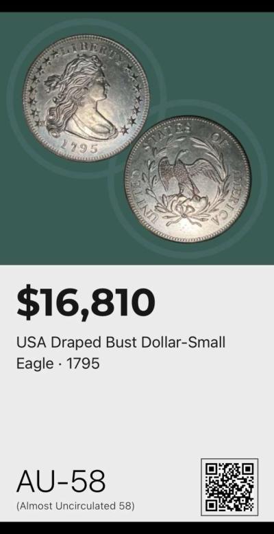 1795 Draped Bust Small Eagle and 1877CC Seated Liberty - Thumbnail 3