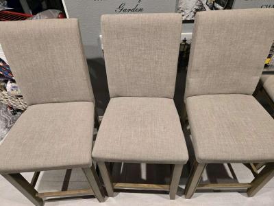 Hyland Brown Grey 48 CounterHeight Table Set w Lazy Susan - Thumbnail 4